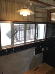 キッチンリフォーム施行中
