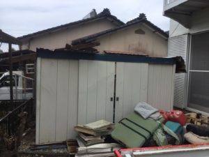 倉庫内不用品処理＆倉庫解体作業前