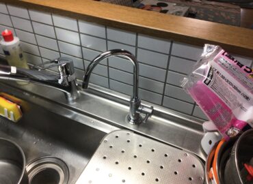 浄水器水栓交換