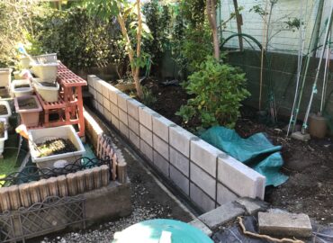 土留めブロック修繕工事